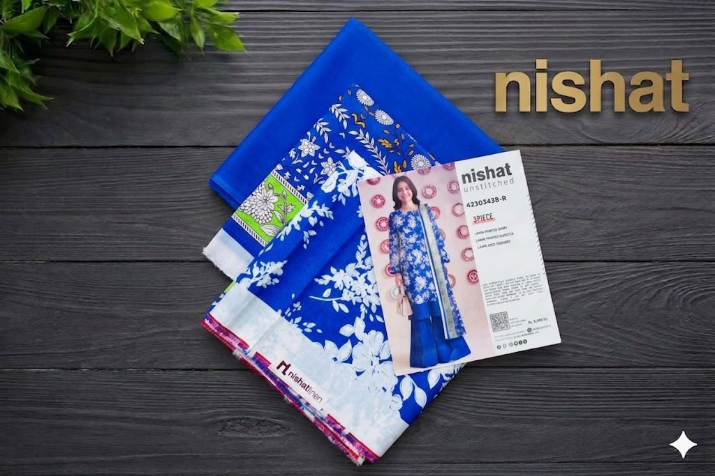 NISHAT UNSTICHED 3 PIECE LAWN